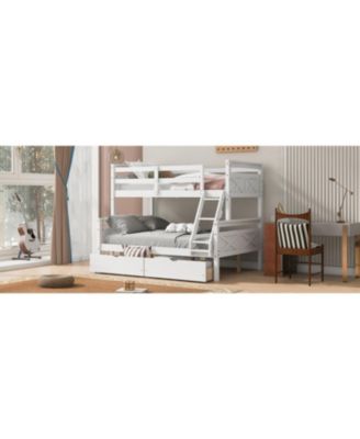 Streamdale Twin over Full Bunk Bed with Storage and Safety Features