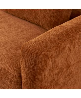 Small Modern Loveseat Sofa with Chenille Fabric