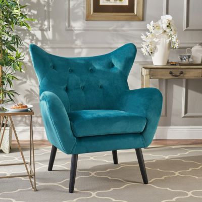 Button-Tufted Armchair With Ottoman Comfort And Style For Your Home