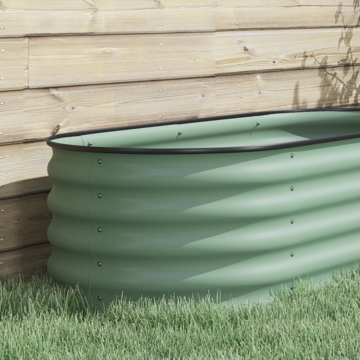 Streamdale Furniture Galvanized Raised Garden Bed Kit (4.9' x 2' x 1.4')