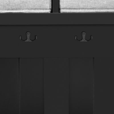 3-in-1 Hall Tree with Hooks, Bench, and Storage