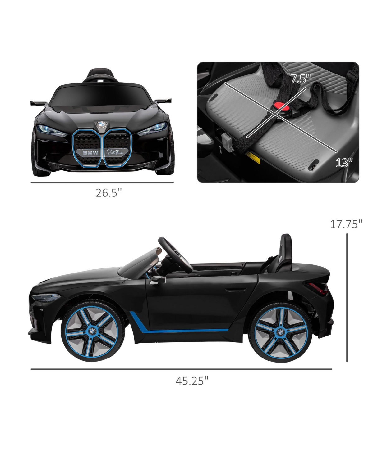 Streamdale Furniture Bmw Ride-On Car with Remote