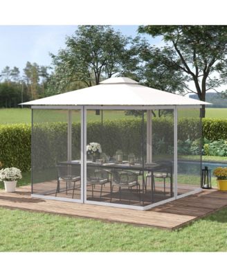 10' x 13' Sidewall Netting for Gazebos & Tents (White)