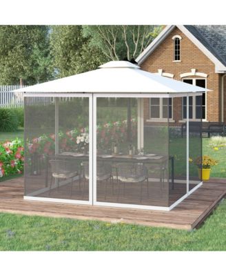 10' x 13' Sidewall Netting for Gazebos & Tents (White)