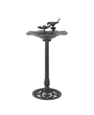 Simplie Fun Lancaster Bronze Aluminum & Iron Bird Bath