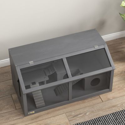 Wooden Hamster Habitat with Accessories