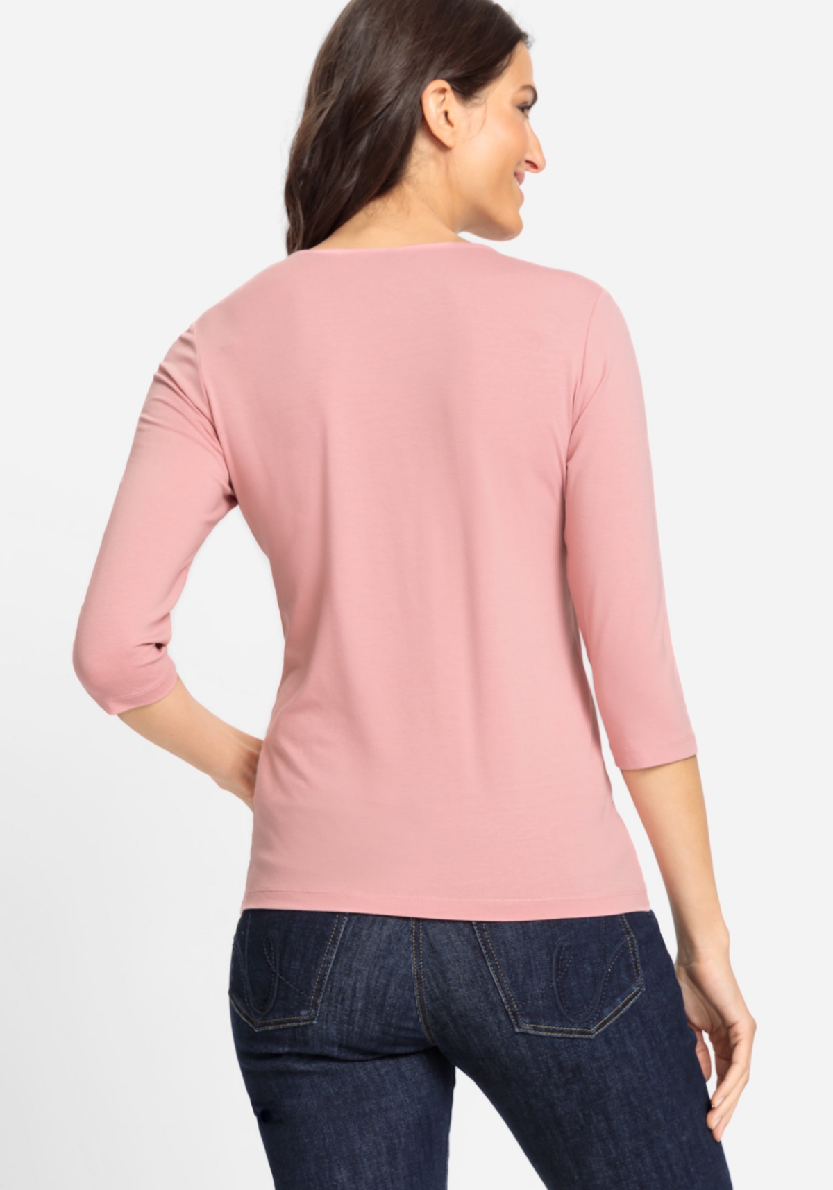 Olsen Women's Viscose Blend V-Neck T-Shirt