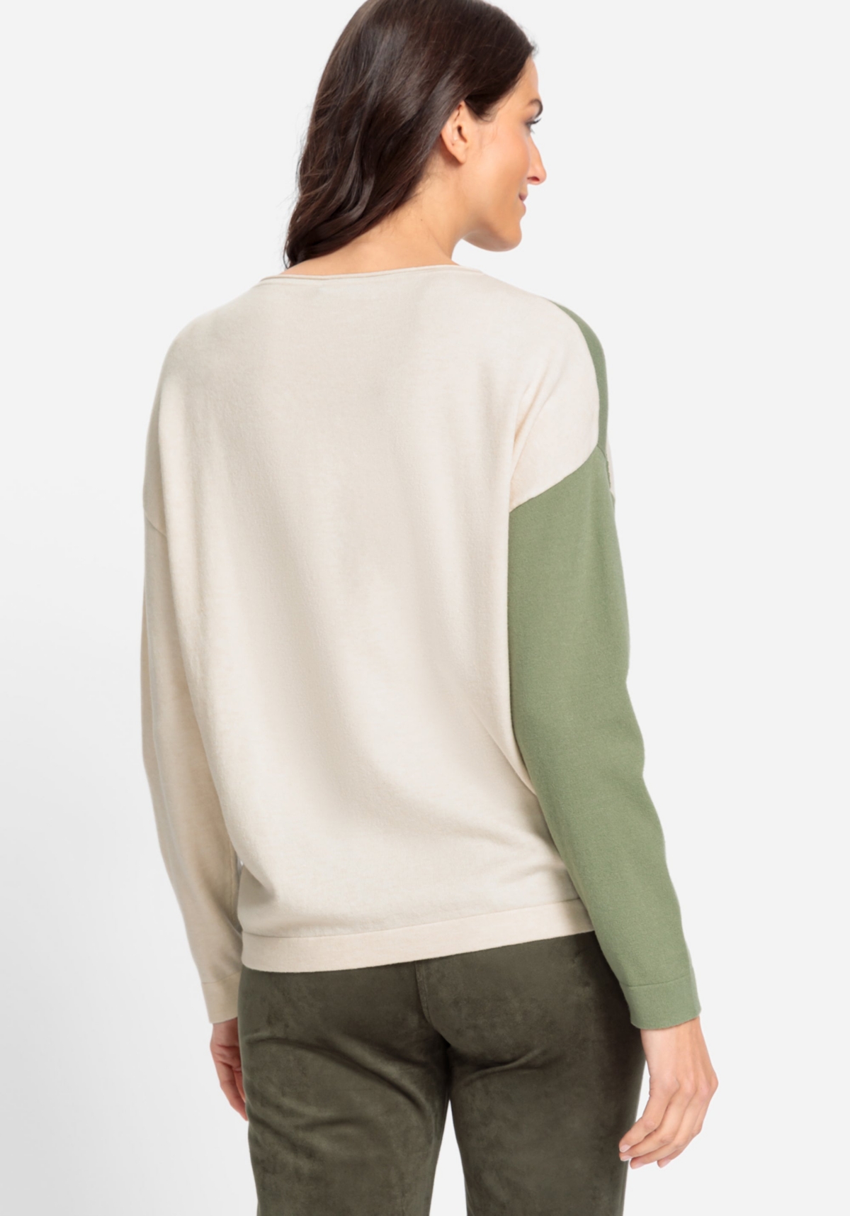 Olsen Women's Asymmetric Graphic Pullover