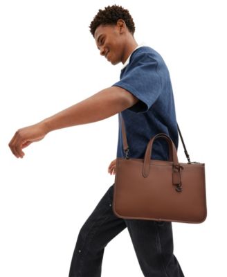 COACH ISAAC Leather Workbag - Macy's