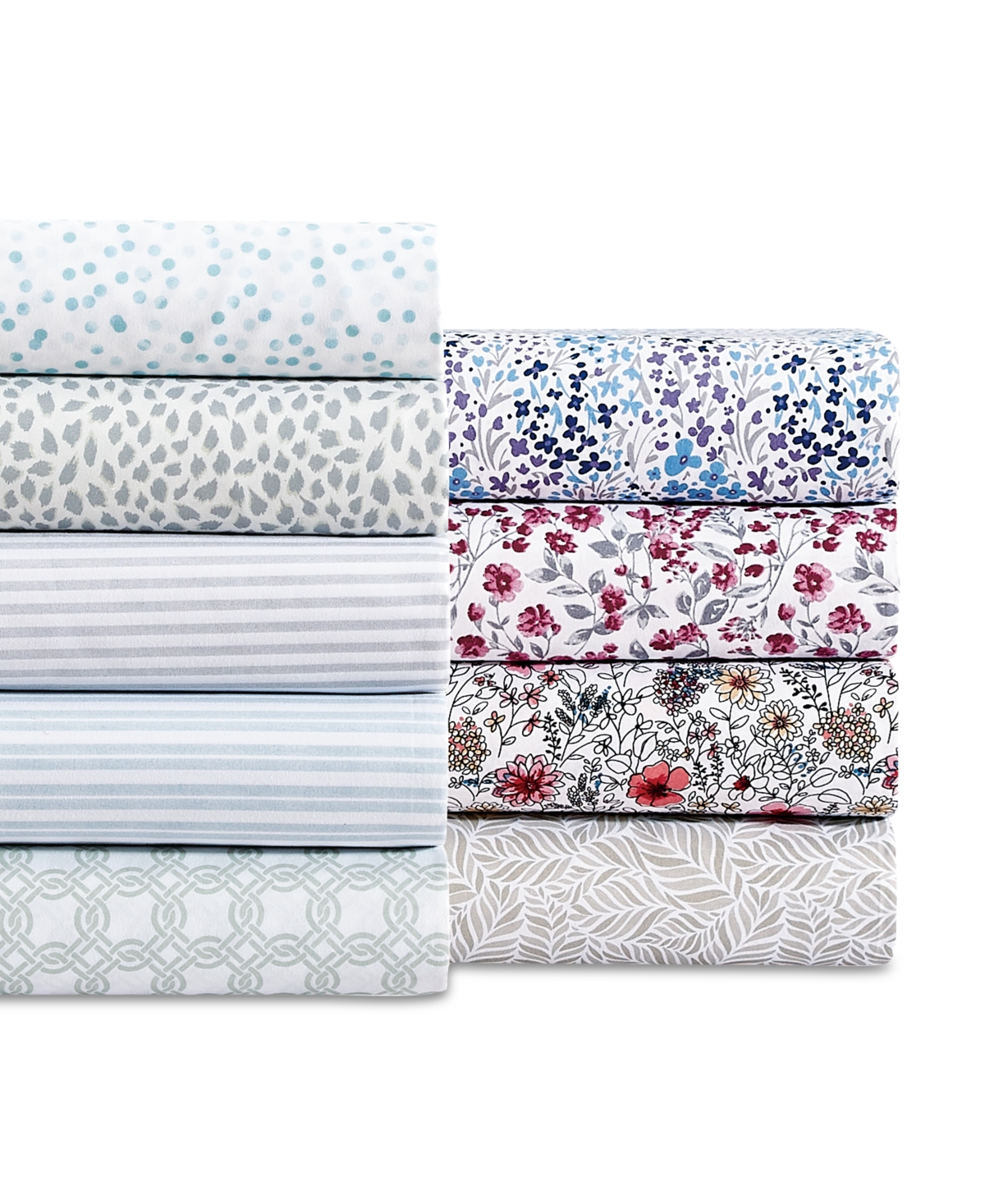 Fairfield Square Collection Microfiber Easy Care Printed 4-pc. Sheet Set, Full In Grey
