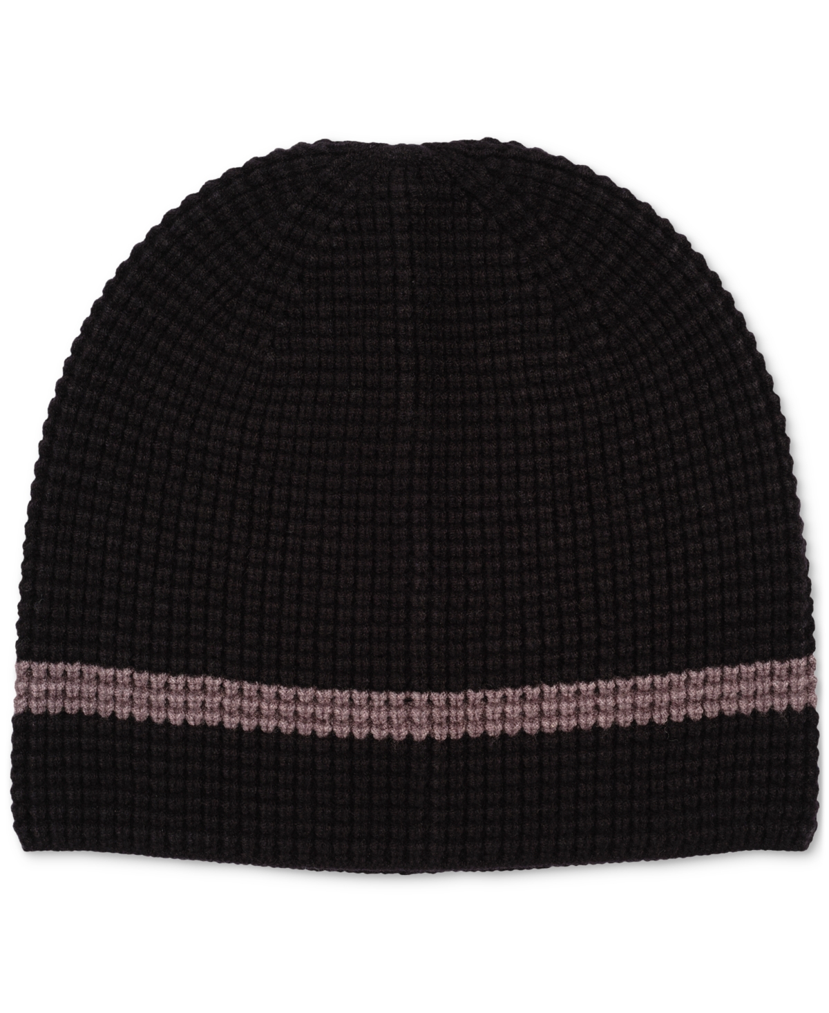 Alfani Men's Waffle Beanie, Created For Macy's In Black,grey