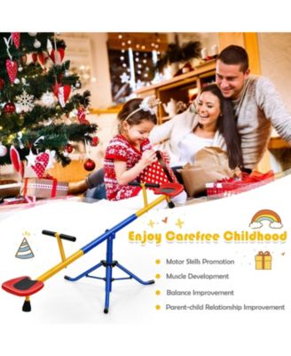 360°Rotation Kids Seesaw Swivel Teeter Totter Playground Equipment