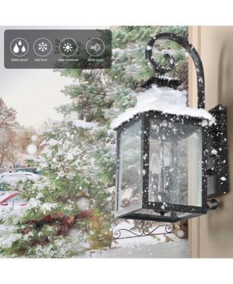 2pack Large Outdoor Wall Lamps With Glass