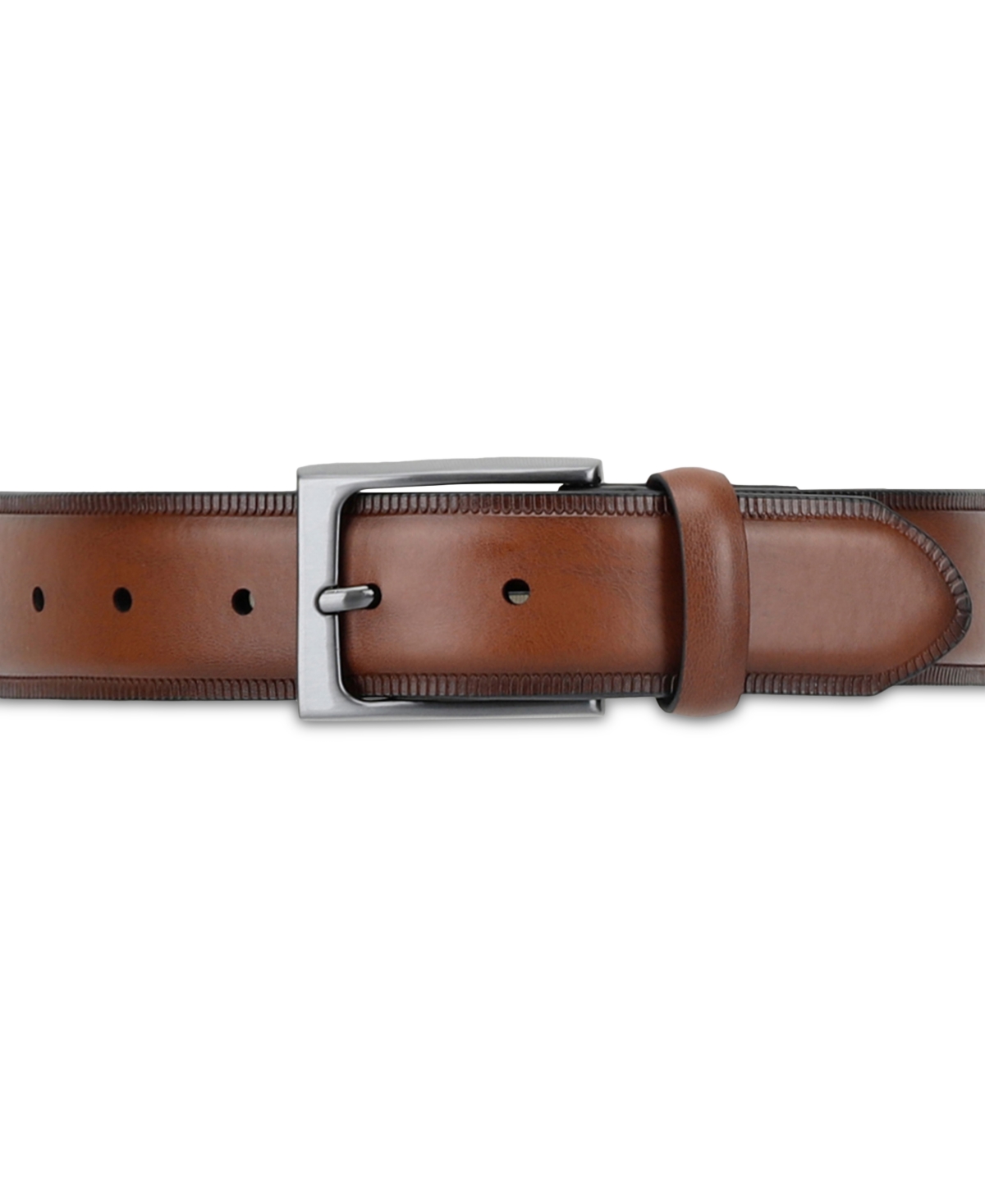 Alfani Men's Embossed Edge Belt, Created for Macy's