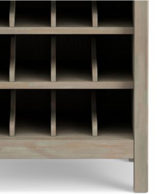 Avalon Solid Wood High Storage Wine Rack Cabinet
