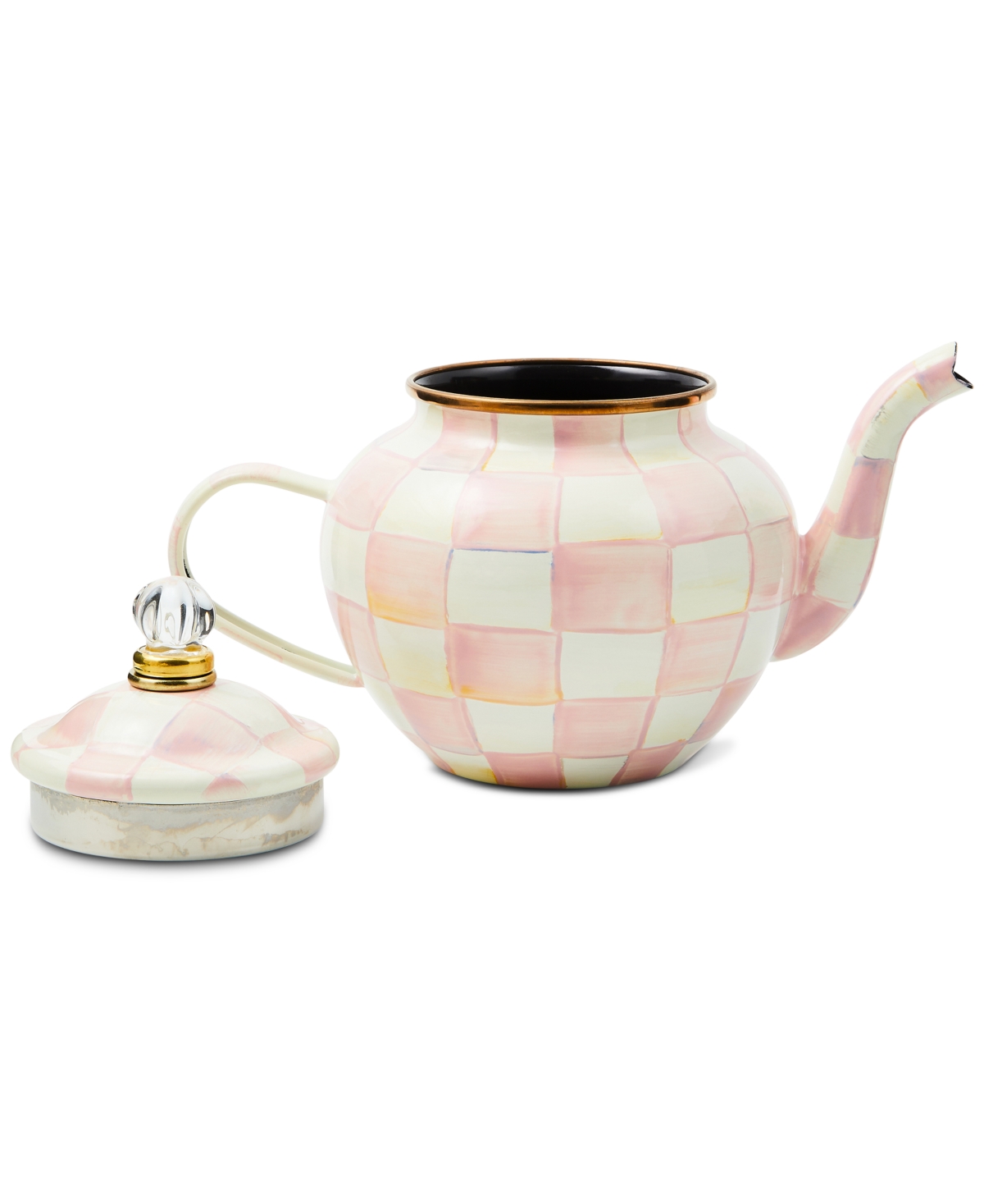 Mackenzie-childs Rosy Check 4-cup Teapot In No Color