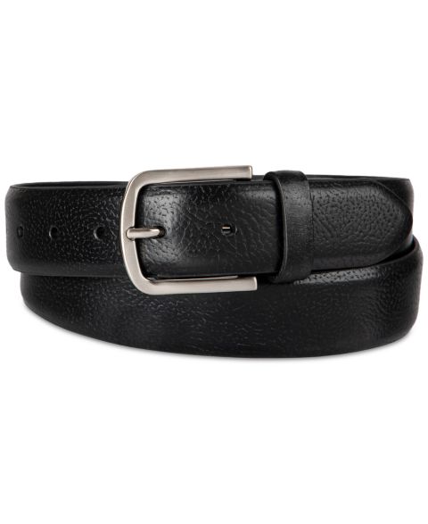 Мужской ремень Club Room Luxury Dress Belt, цвет: Чёрный