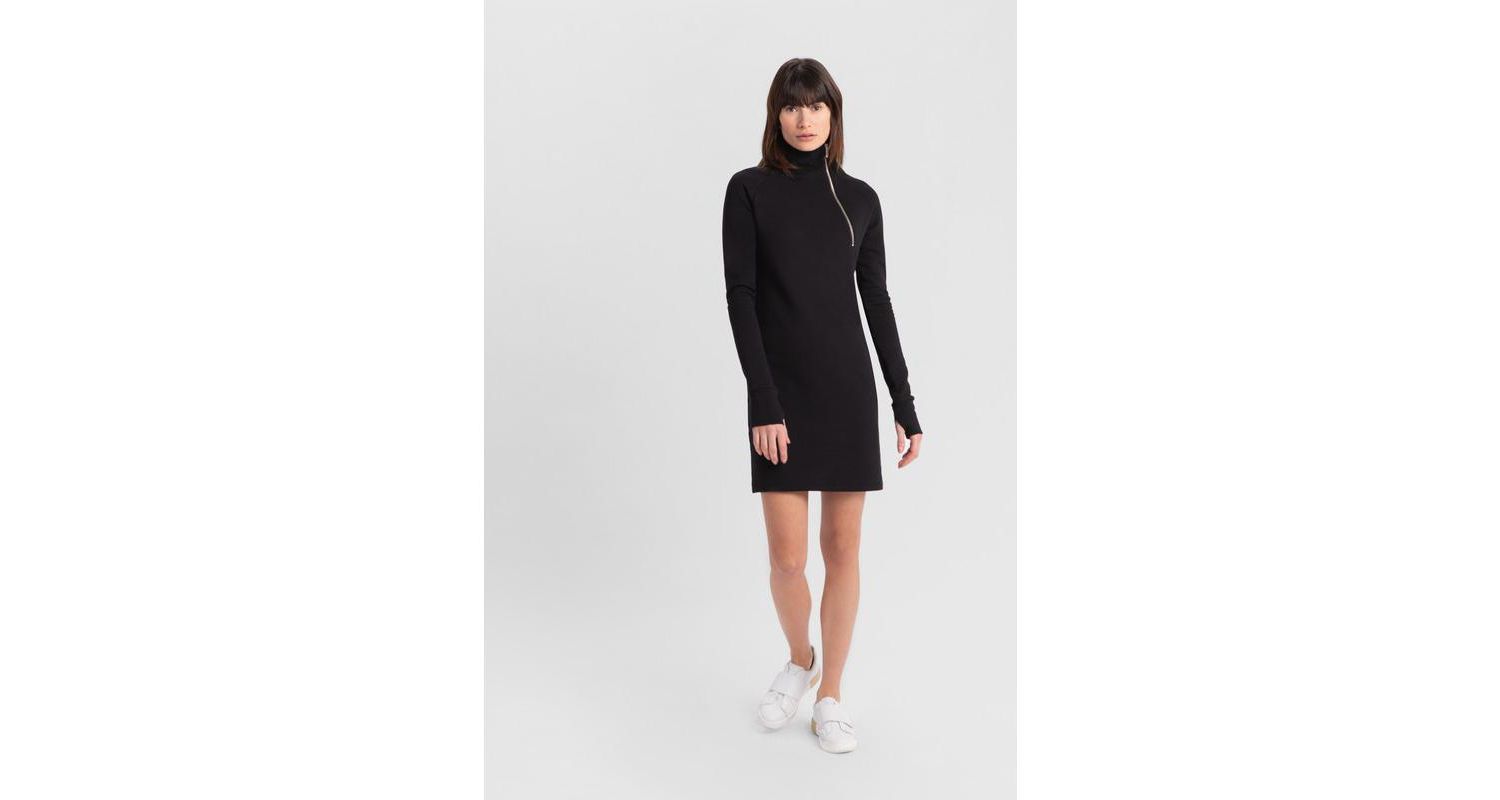 Women's Alani Long-Sleeve Turtleneck Zip Sweatshirt Dress