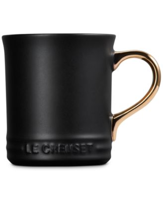 Stoneware 14 oz. Mug with Metallic Handle
