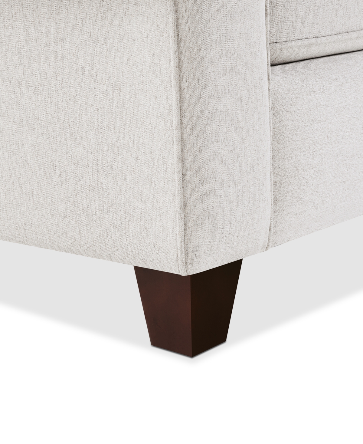 Macy's Saeville 43" Fabric Chair, Created For  In Pearl