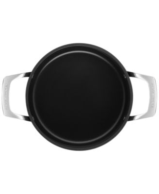 Essential Non-Stick Ceramic Stockpot with Glass Lid, 4-Quarts