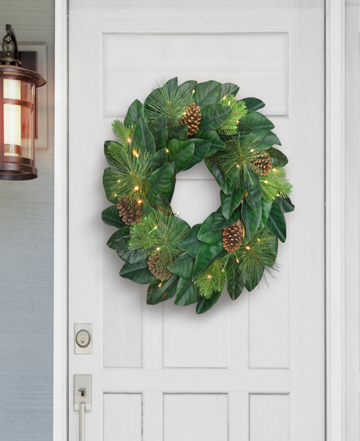 Puleo Pre-lit Artificial Wreath 24 Inch