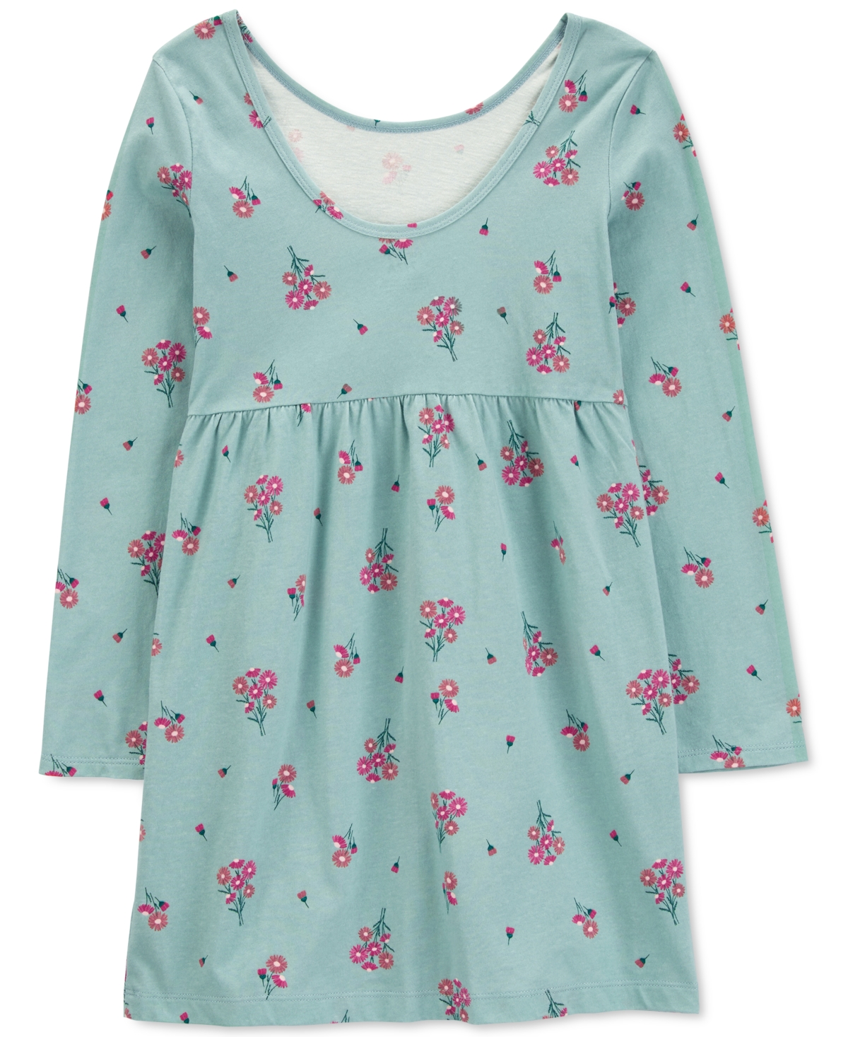 Carter's Little & Big Girls Cotton Floral Jersey Dress - Floral (97