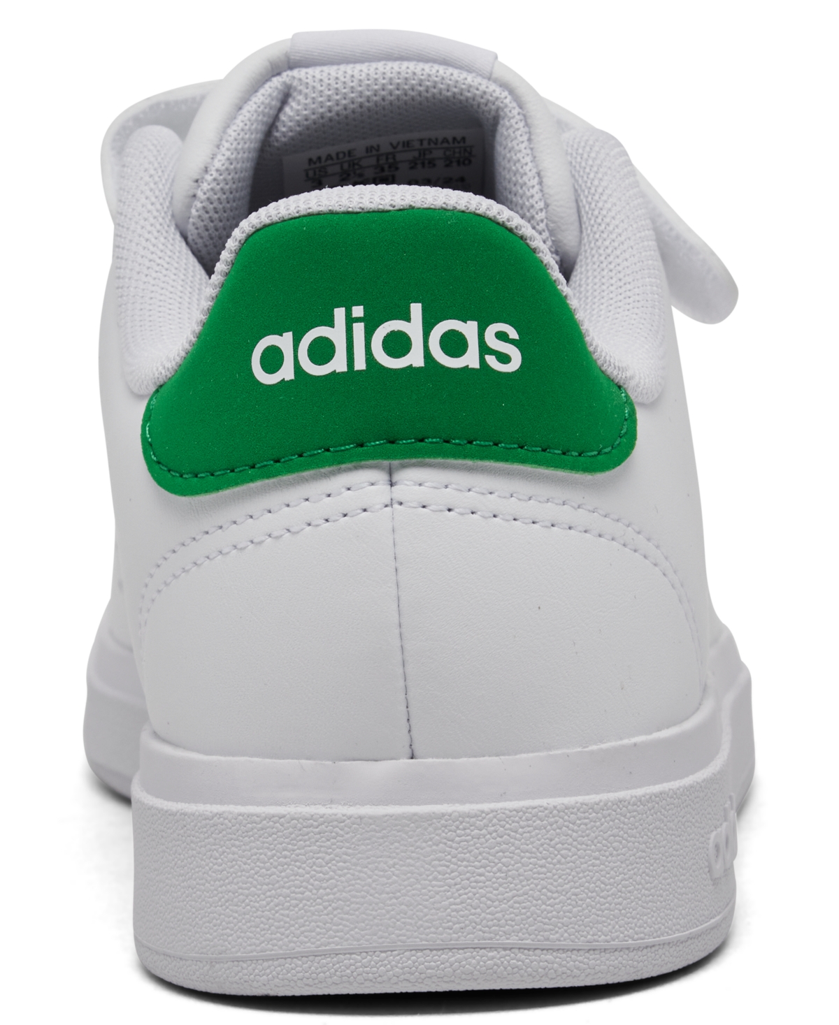 Adidas Little Kids Advantage Base 2.0 Fastening Strap Casual Sneakers from Finish Line -Green