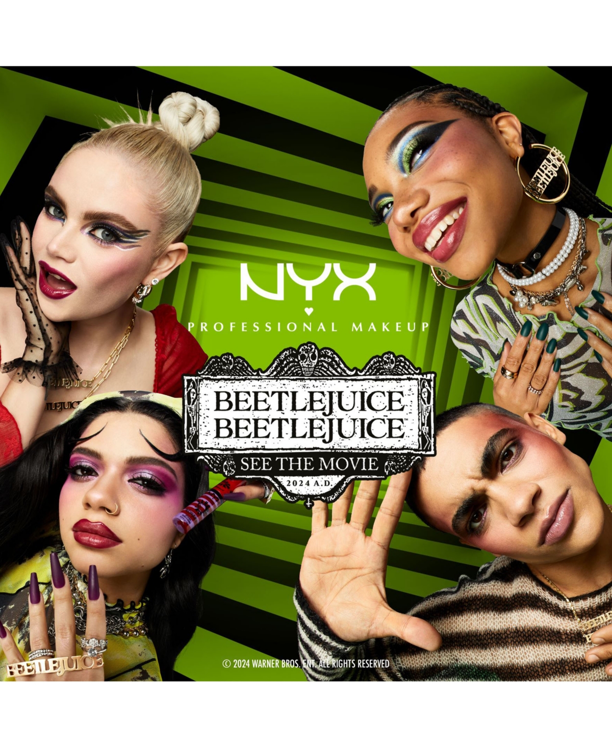 NYX PROFESSIONAL MAKEUP BEETLEJUICE SUIT EYE LINER, 0.06 OZ.