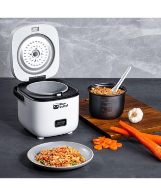 4-Cup Space Saving Rice Cooker with Ceramic Nonstick Inner Pot