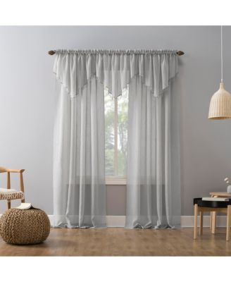 Crushed Voile Sheer Rod Pocket Curtain Panel