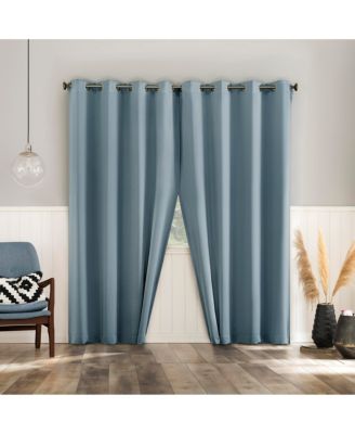 Brandon Magnetic Closure Room Darkening Grommet Curtain Panel Pair