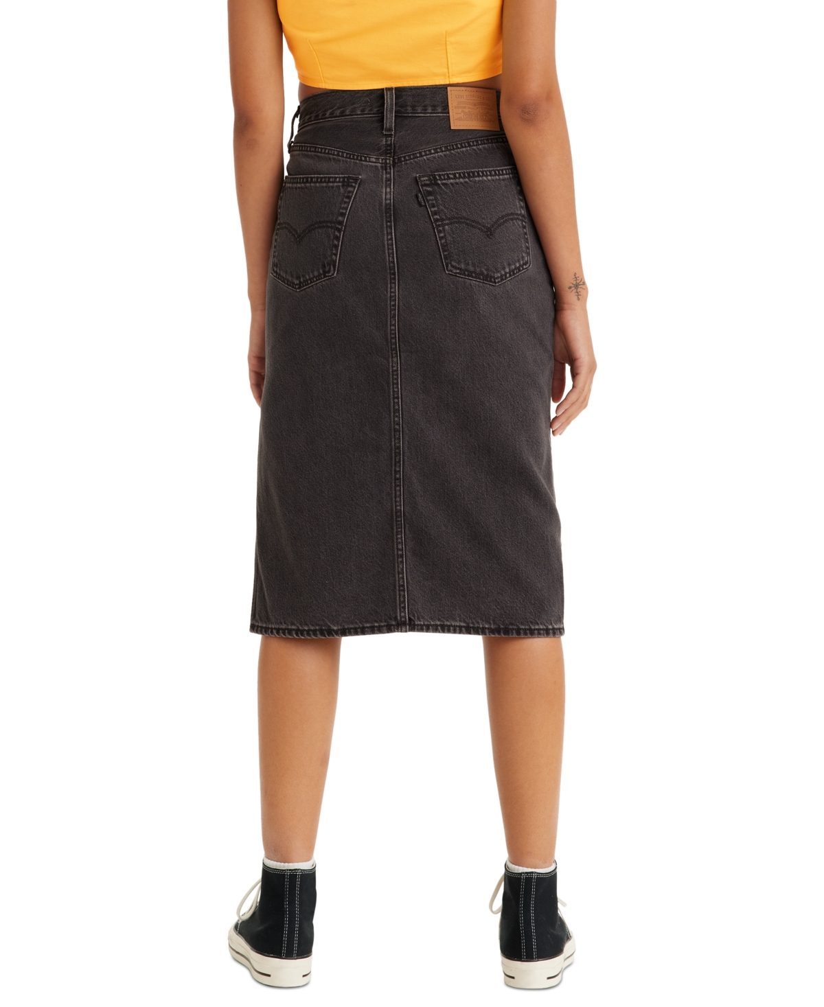Levi's Women's Denim Pencil Midi Skirt