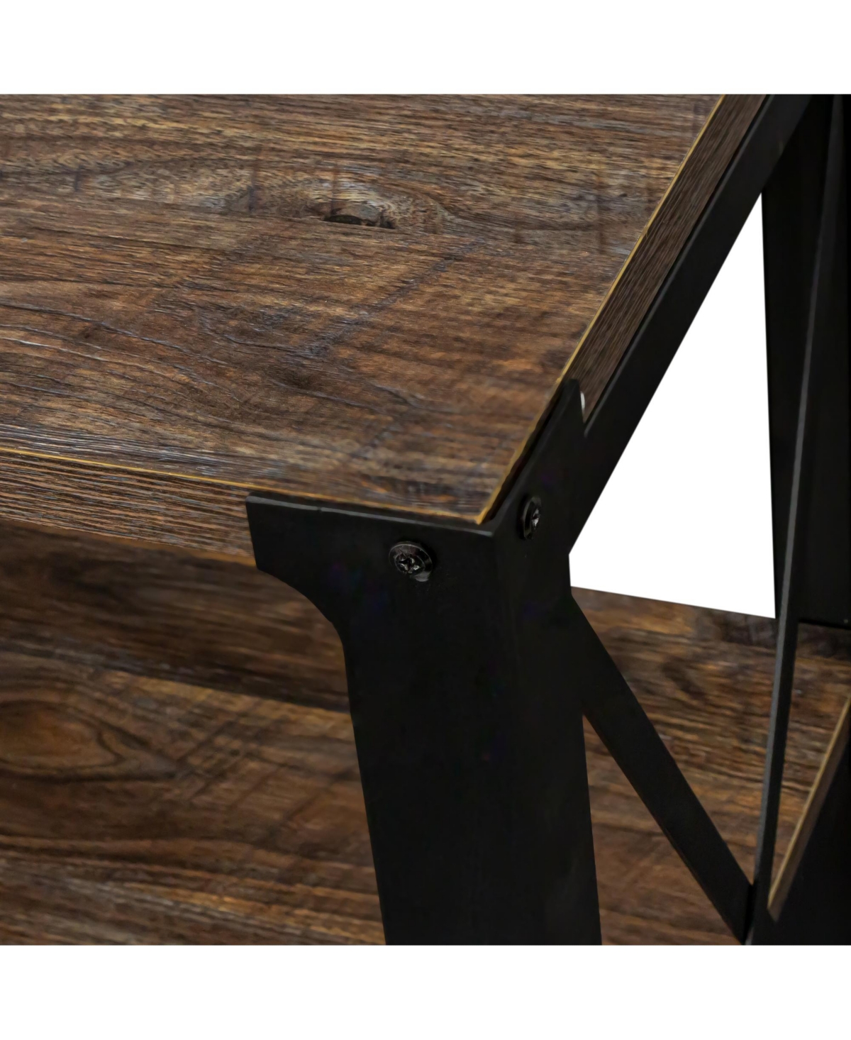 Streamdale Furniture Industrial Farmhouse Tv Stand for Living Room & Bedroom