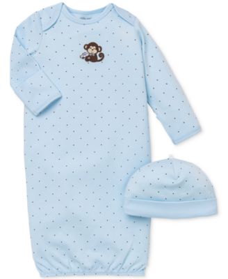 Little Me - Baby 2-Piece Monkey Hat & Gown Set