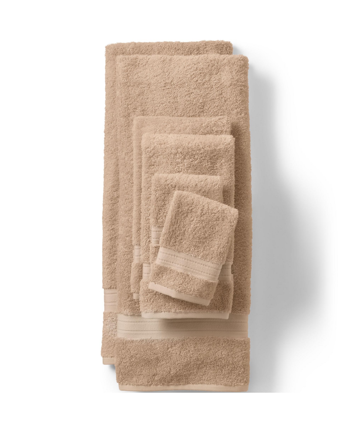 Lands' End Premium Supima Cotton 2-Piece Washcloth Set