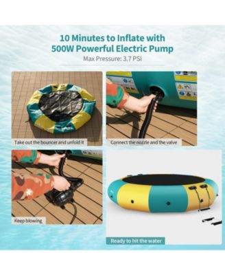 10 Feet Inflatable Splash Padded Water Bouncer Trampoline