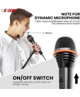 Dynamic Microphone A-54 2PCS, Omni Directional Pickup, XLR Connectivity, Ideal for Singing, Durable Construction
