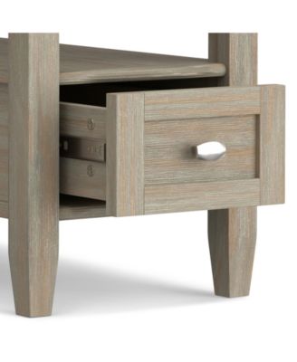 Warm Shaker Narrow Side Table