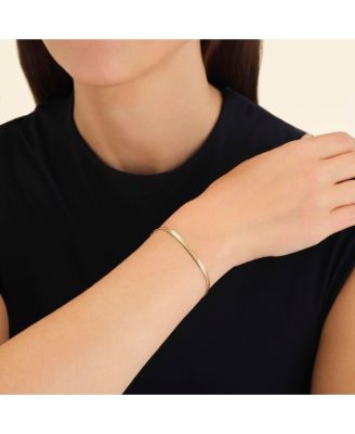 Snake Bracelet In Rhodium Plated Stainless Steel