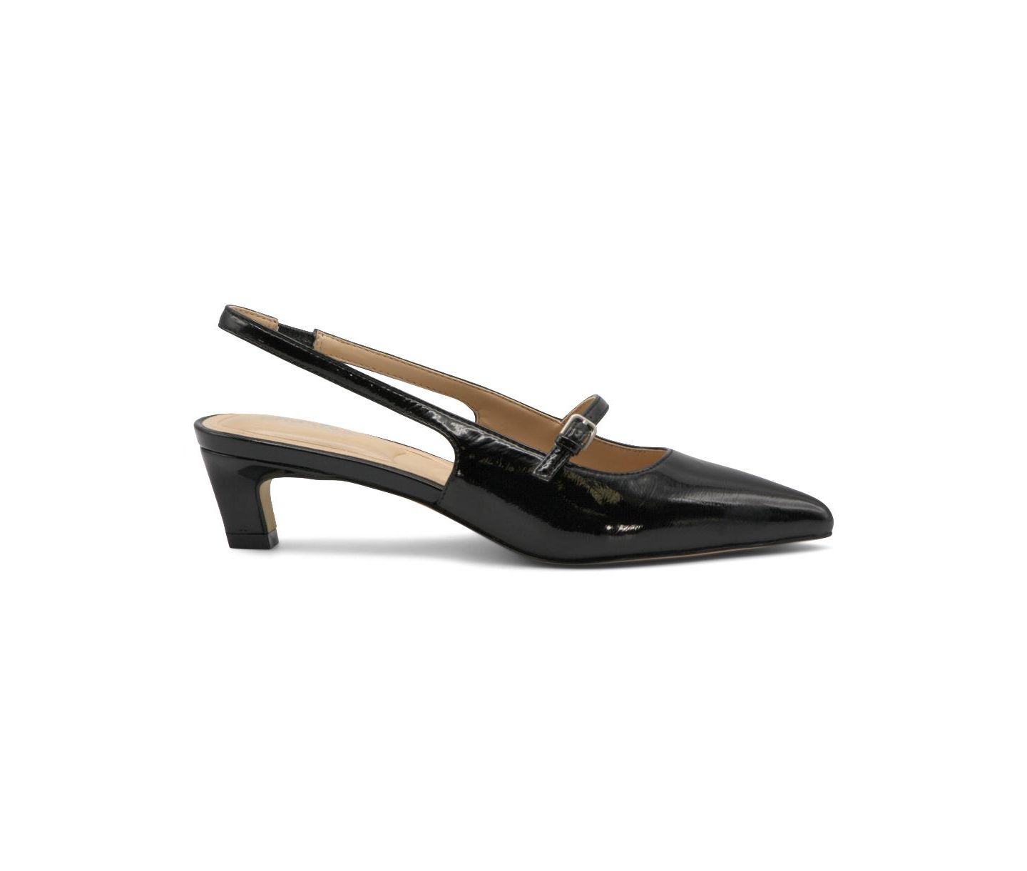 Женские туфли Charles by Charles David Adria Low Heel Dress Slingback, цвет: Чёрный — фото 3