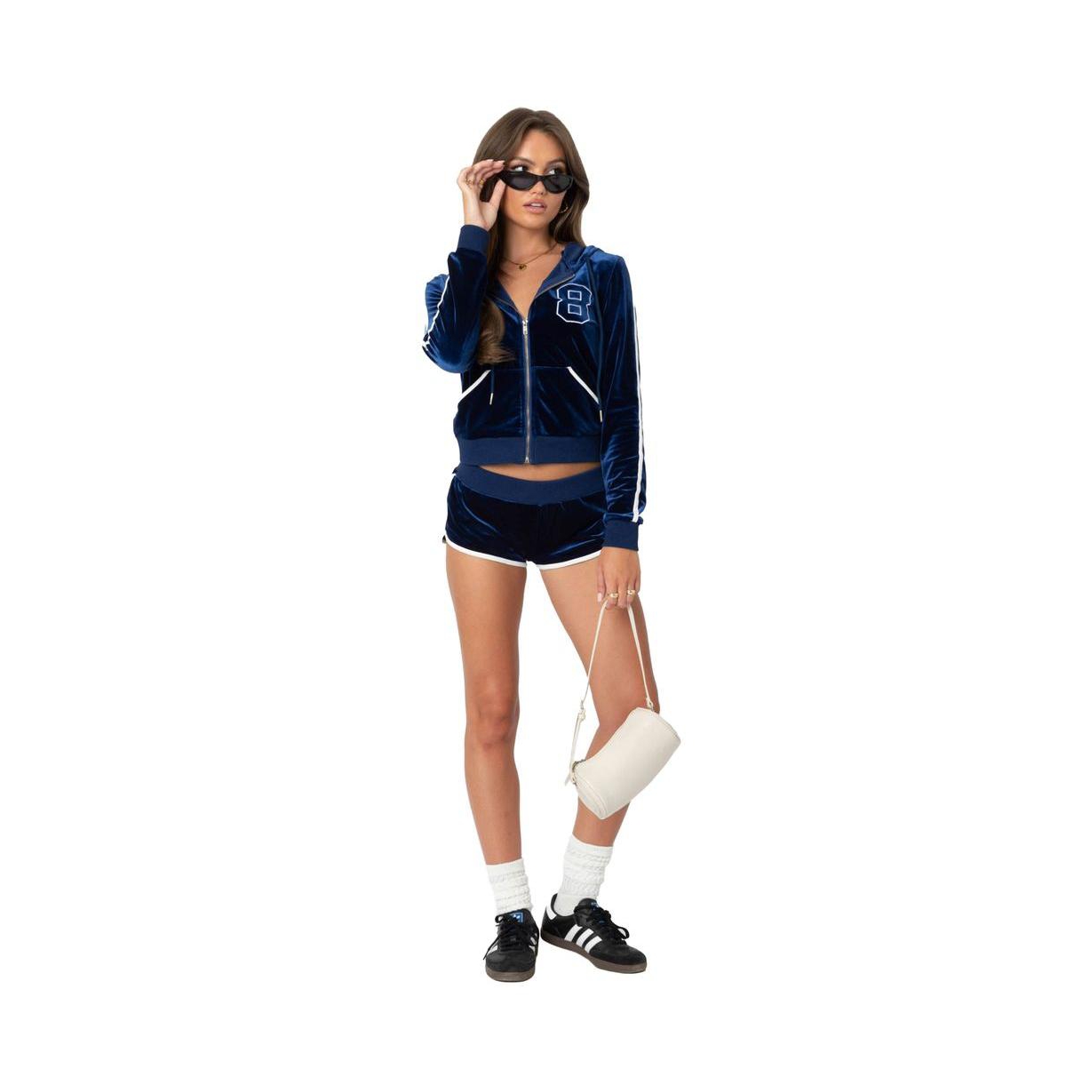 Edikted Women's 08 Velour Shorts