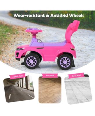 3 In 1 Ride on Push Car Toddler Stroller Sliding Car with Music