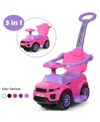 3 In 1 Ride on Push Car Toddler Stroller Sliding Car with Music