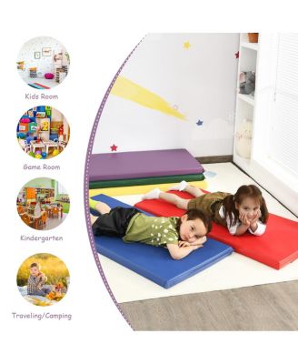 5 Pack 2 Inch Toddler Thick Rainbow Rest Nap Mats