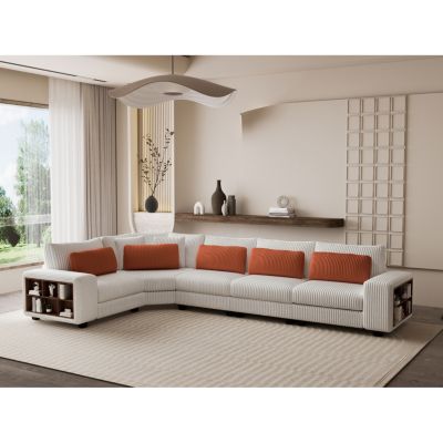 Streamdale Modular L-Sofa with Armrest Locker