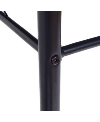 5 Pieces Wood Metal Dining Table Set with 4 Chairs