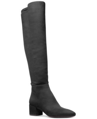 Michael kors shops black leather knee high boots