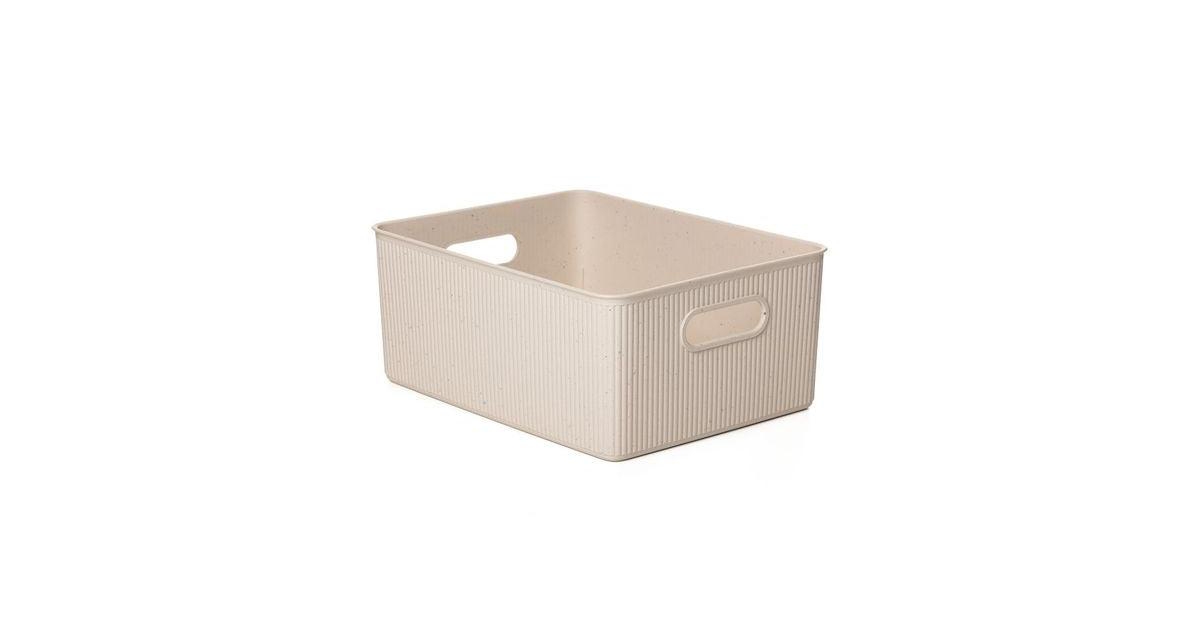 Superio Decorative Plastic Storage Bin for Home, Eco-Friendly, 15 Liter