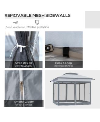 12' x 12' Pop-Up Canopy Tent with Netting and Bag